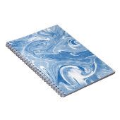 Kleurrijk Marmeren Kunstpatroon. Notitieboek (Rechterzijde)