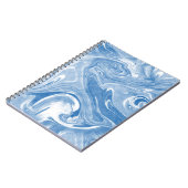 Kleurrijk Marmeren Kunstpatroon. Notitieboek (Linkerzijde)