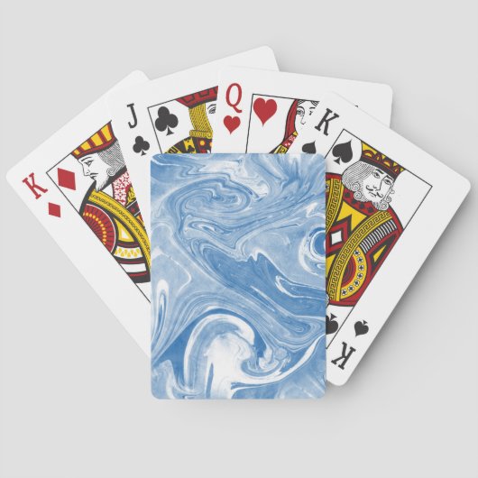 Kleurrijk Marmeren Kunstpatroon. Pokerkaarten (Achterkant)