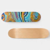 Kleurrijk marmeren textuur skateboard | DP7 (Horizontaal)