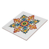 Kleurrijk, Marokkaans, mozaïek, Tegeltje (Zijkant)