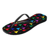 Kleurrijk Martini Cocktail Patroon Teenslippers (Schuin)