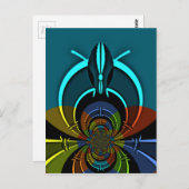 Kleurrijk Masai Shield ontwerp Briefkaart (Voorkant / Achterkant)