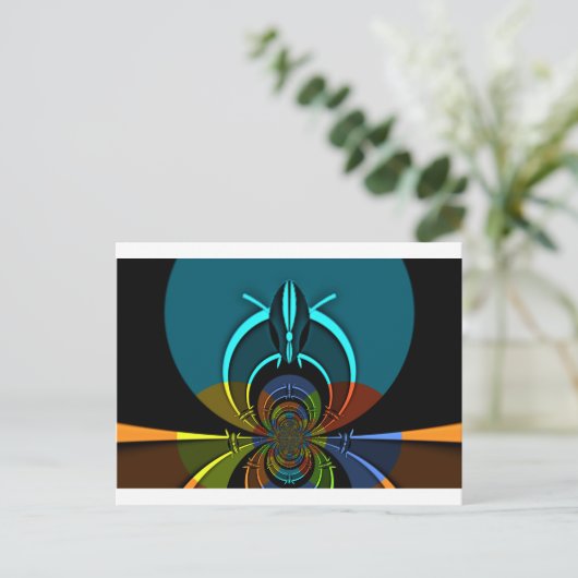 Kleurrijk Masai Shield ontwerp Briefkaart (Staand voorkant)