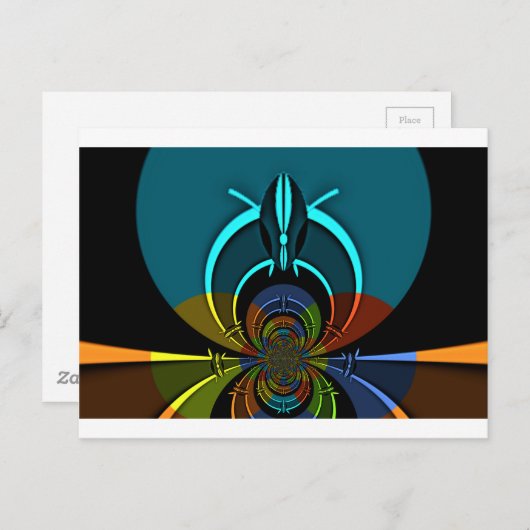 Kleurrijk Masai Shield ontwerp Briefkaart (Voorkant / Achterkant)