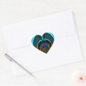 Kleurrijk Masai Shield ontwerp Hart Sticker (Envelop)