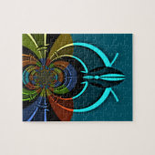 Kleurrijk Masai Shield ontwerp Legpuzzel (Horizontaal)