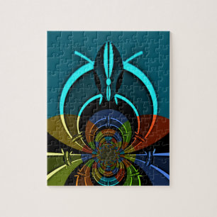 Kleurrijk Masai Shield ontwerp Legpuzzel