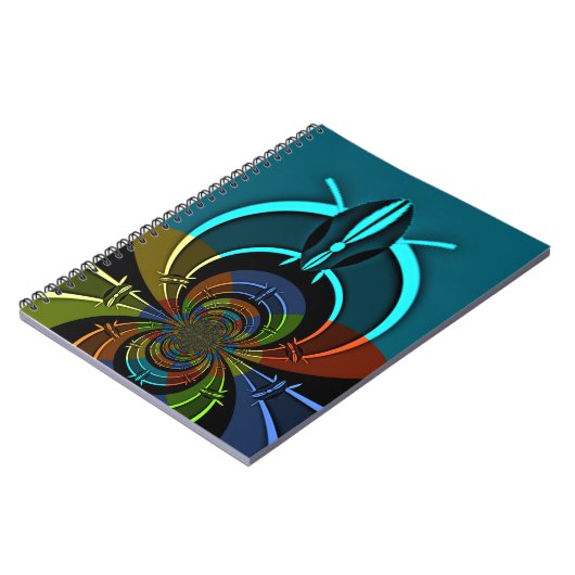 Kleurrijk Masai Shield ontwerp Notitieboek (Linkerzijde)