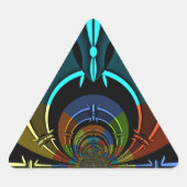 Kleurrijk Masai Shield ontwerp Sticker (Voorkant)