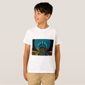 Kleurrijk Masai Shield ontwerp T-shirt (Voorkant volledig)