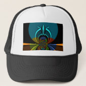 Kleurrijk Masai Shield ontwerp Trucker Pet (Voorkant)