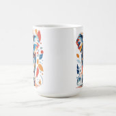 Kleurrijk Matisse geïnspireerd olifantsontwerp Koffiemok (Center)