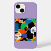 Kleurrijk maximalistisch ontwerp Case-Mate iPhone case (Achterkant)