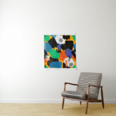 Kleurrijk maximalistisch ontwerp wandkleed (In situ)