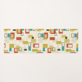 Kleurrijk Medio-Century geometrisch Naadloos Patro Yogamat (Achterkant (horizontaal))
