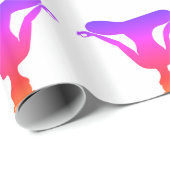 Kleurrijk Mediterend Nieuwjaar Glossy Wrapping Pap Cadeaupapier (Rol Hoek)