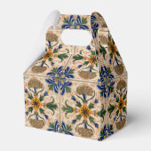 Kleurrijk mediterraan Floral Pattern Bedankdoosjes (Voorkant Zijde)