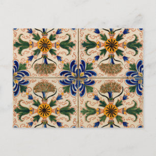 Kleurrijk mediterraan  Floral Pattern Feestdagenkaart