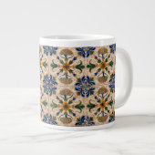 Kleurrijk mediterraan  Floral Pattern Grote Koffiekop (Voorkant rechts)