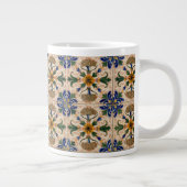 Kleurrijk mediterraan  Floral Pattern Grote Koffiekop (Rechts)