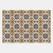 Kleurrijk mediterraan  Floral Pattern Inpakpapier Vel (Voorkant)