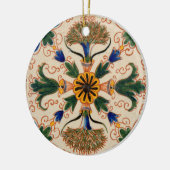 Kleurrijk mediterraan Floral Pattern Keramisch Ornament (Links)
