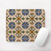 Kleurrijk mediterraan  Floral Pattern Muismat (Met muis)