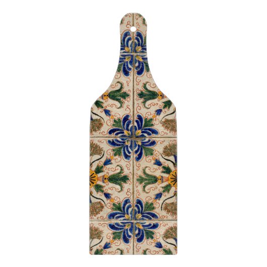 Kleurrijk mediterraan  Floral Pattern Snijplank (Voorkant)