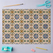 Kleurrijk mediterraan  Floral Pattern Tissuepapier (Craft)