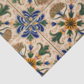 Kleurrijk mediterraan  Floral Pattern Tissuepapier (Detail)