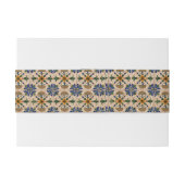 Kleurrijk mediterraan Floral Pattern Uitnodigingen Wikkel (Achterkant Voorbeeld)