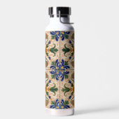 Kleurrijk mediterraan  Floral Pattern Waterfles (Links)