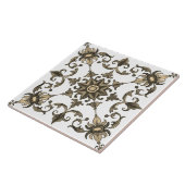 Kleurrijk, Mediterraan, mozaïek, groen, Tegeltje (Zijkant)