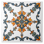 Kleurrijk, Mediterraan, mozaïek, Marokkaans, Tegeltje (Voorkant)