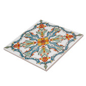 Kleurrijk, mediterraan, mozaïek, tegeltje (Zijkant)