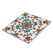 Kleurrijk, mediterraan, mozaïek, tegeltje (Zijkant)