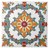 Kleurrijk, mediterraan, mozaïek, tegeltje (Voorkant)