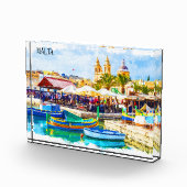 Kleurrijk mediterraan panorama Uitzicht Fotoblokken (Rechts)