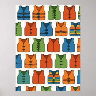 Kleurrijk Meer Leven Muurposter voor aan de Kust Poster