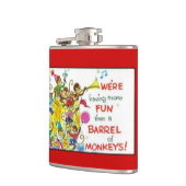 kleurrijk Meer vun vat apen Heupfles (Links)