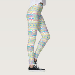 Kleurrijk Meerkleurig Mandala Patroon Leggings