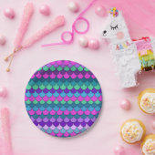 Kleurrijk Meerkleurig Zeemeermin Verjaardagsfeestj Papieren Bordje (Feest)