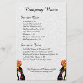 Kleurrijk meisje flyer (Achterkant)