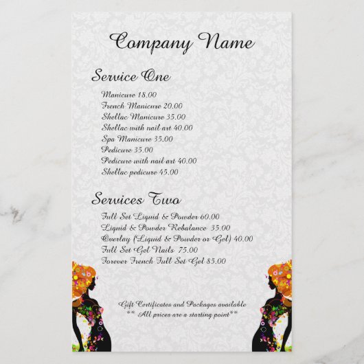 Kleurrijk meisje flyer (Achterkant)