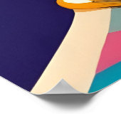 Kleurrijk meisje poster (Hoek)