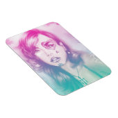 Kleurrijk meisje uit het harteloog Foto Magnet - R Magneet (Rechterzijde)