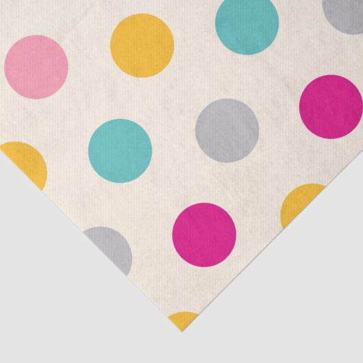 Kleurrijk meisjespoka Pit Patroonpapier Tissuepapier (Detail)