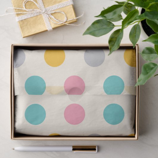 Kleurrijk meisjespoka Pit Patroonpapier Tissuepapier (Geschenk)