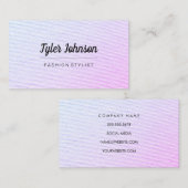 Kleurrijk mengsel/papierstructuur visitekaartje (Voorkant / Achterkant)